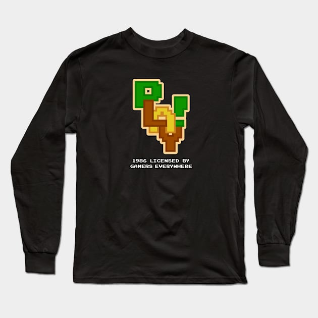 Pixel Play 1986 - Hero Colors Long Sleeve T-Shirt by TheGamingGeeks